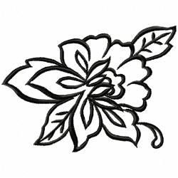 Flowers And Tree Embroidery Design 11